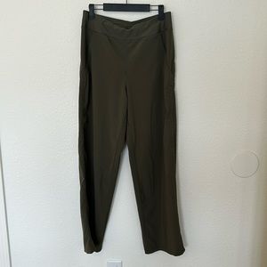 Land’s End wide leg pull on green trouser/pant
